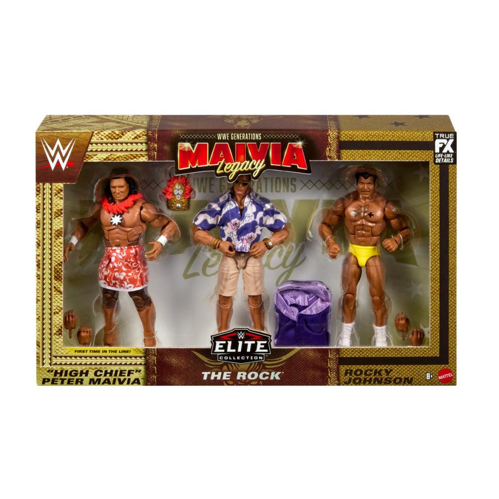 WWE Mattel Elite Maivia家族 3個セット Photos: Walmart Exclusive Maivia Legacy, with The Rock, 'High