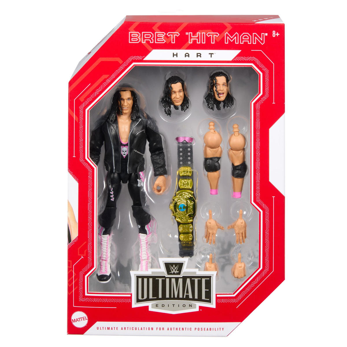 Wwe Goldberg Vs Bret Hit Man Hart Elite Collection 2-Packaction Figures Each With 2 Extra Sets Of Swappable Hands And Superstar-Specific Accessories