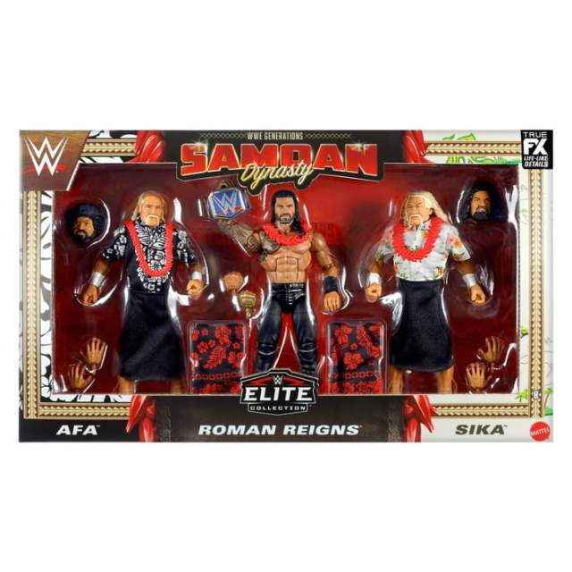 WWE Elite 3-Packs Now Quarterly at Walmart & Smyths; Samoan
