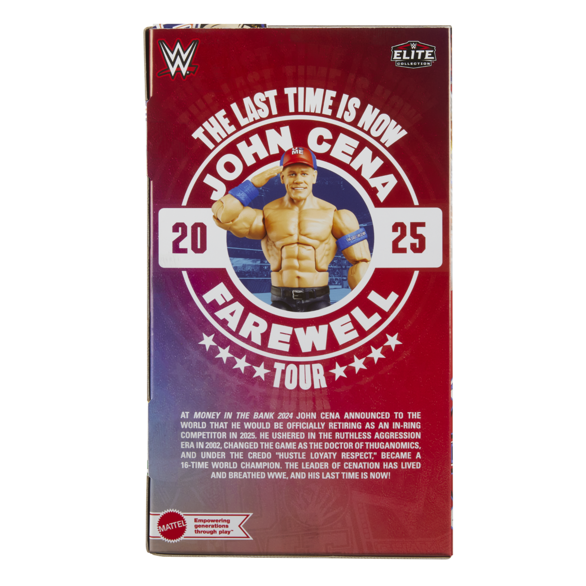 WWE John Cena – Action Figure Knuckle Crunchers Blu, 7,6 Cm, Giocattolo Da Wrestling Mattel